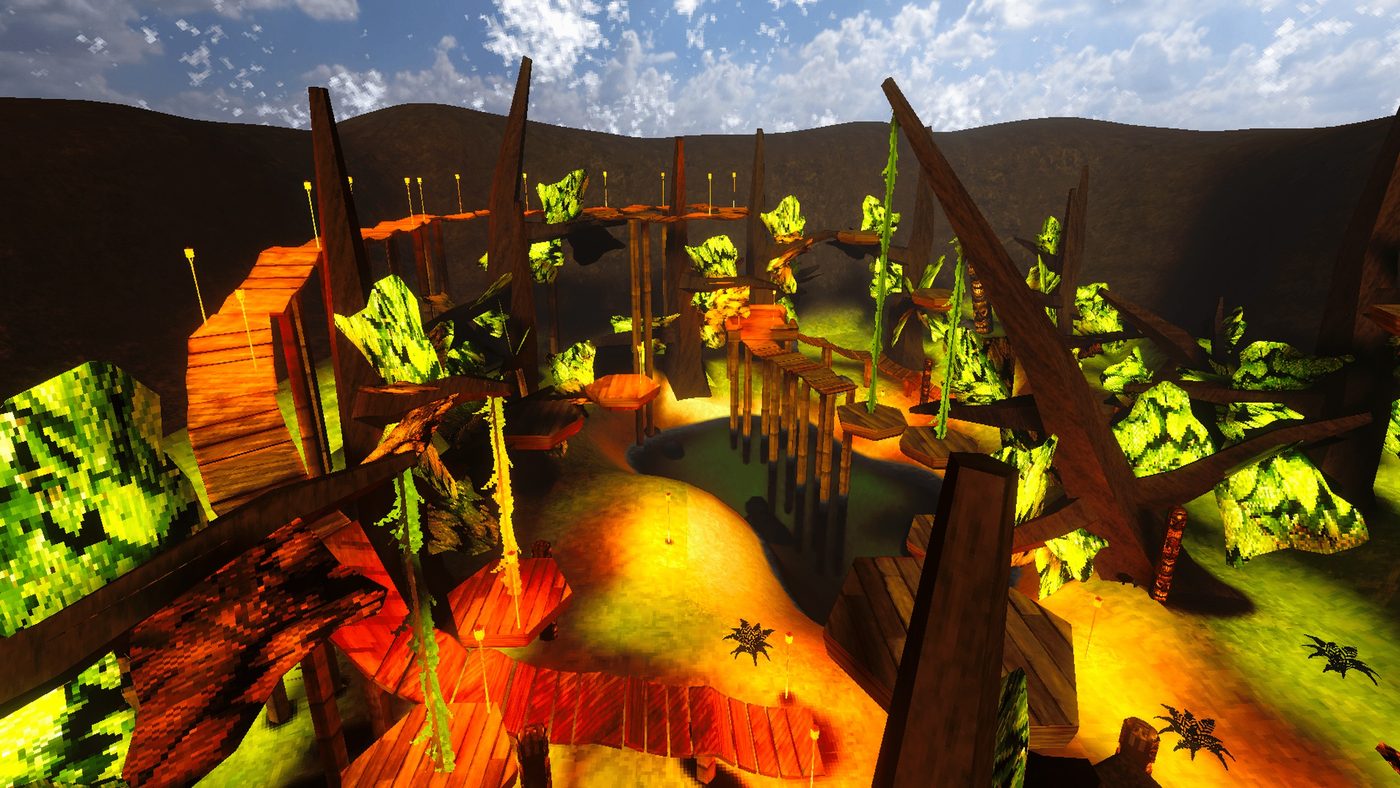 The forest tree houses